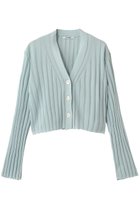 【スローン/SLOANE】の14Gワイドリブ 和紙×ポリエステル ショート丈Vネックカーディガン 人気、トレンドファッション・服の通販 founy(ファニー) ファッション Fashion レディースファッション Fashion for Women トップス・カットソー Cut & Sew Tops ニット Knit Tops & Sweaters カーディガン・羽織り Layered Style Cardigans Vネックトップス V-Neck Tops / V-Cut Neckline Shirts カーディガン Cardigan, Knitwear ショート Short, Short Length トレンド Trend, Trending Now ボトム Bottoms, Lower Wear ワイドリブ Wide Rib, Wide Ribbed Knit 再入荷 Restock / Back in Stock 軽量 Lightweight, Ultra Light thumbnail ライトブルー|ID: prp329100004879702 ipo3291000000036412064