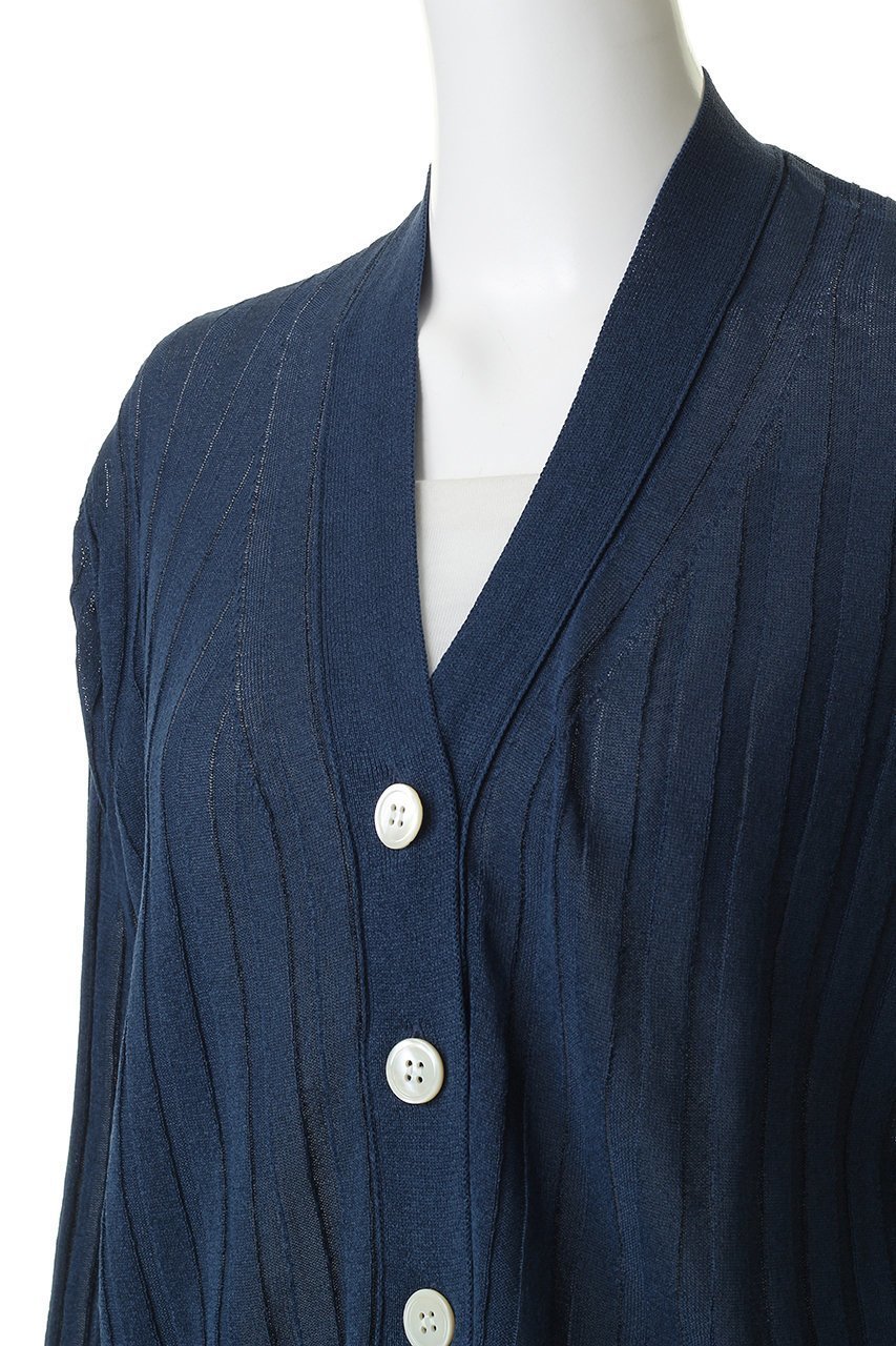 【スローン/SLOANE】の14Gワイドリブ 和紙×ポリエステル ショート丈Vネックカーディガン 人気、トレンドファッション・服の通販 founy(ファニー) 　ファッション　Fashion　レディースファッション　Fashion for Women　トップス・カットソー　Cut & Sew Tops　ニット　Knit Tops & Sweaters　カーディガン・羽織り　Layered Style Cardigans　Vネックトップス　V-Neck Tops / V-Cut Neckline Shirts　カーディガン　Cardigan, Knitwear　ショート　Short, Short Length　トレンド　Trend, Trending Now　ボトム　Bottoms, Lower Wear　ワイドリブ　Wide Rib, Wide Ribbed Knit　再入荷　Restock / Back in Stock　軽量　Lightweight, Ultra Light　other-5|ID: prp329100004879702 ipo3291000000036412070