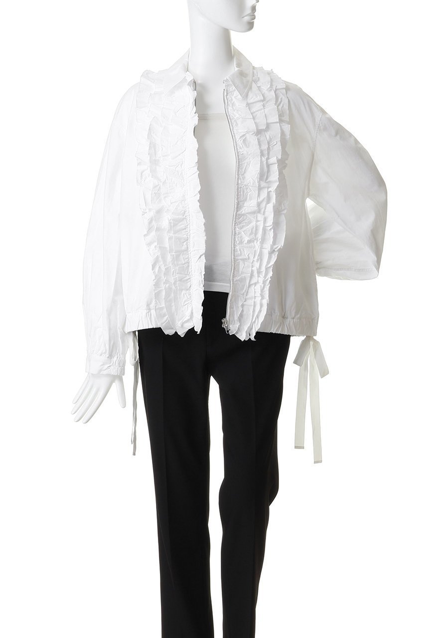 【ハー/HER.】のコットンリネンフリルブルゾン 人気、トレンドファッション・服の通販 founy(ファニー) 　ファッション　Fashion　レディースファッション　Fashion for Women　アウター　Coat / Outerwear Collection　レディースジャケット・軽アウター　Jackets　ブルゾンジャケット・スポーティアウター　Blouson Jackets　おすすめ　Recommended / Our Picks　ジャケット　Jacket, Outerwear　ティアード　Tiered, Tiered Style　バルーン　Balloon, Balloon Silhouette　フリル　Frill, Ruffle　ブルゾン　Blouson, Bomber Jacket　リネン　Linen, Linen Fabric　リボン　Ribbon, Bow　新作・新入荷　New Arrivals / New In　other-7|ID: prp329100004879746 ipo3291000000036412348