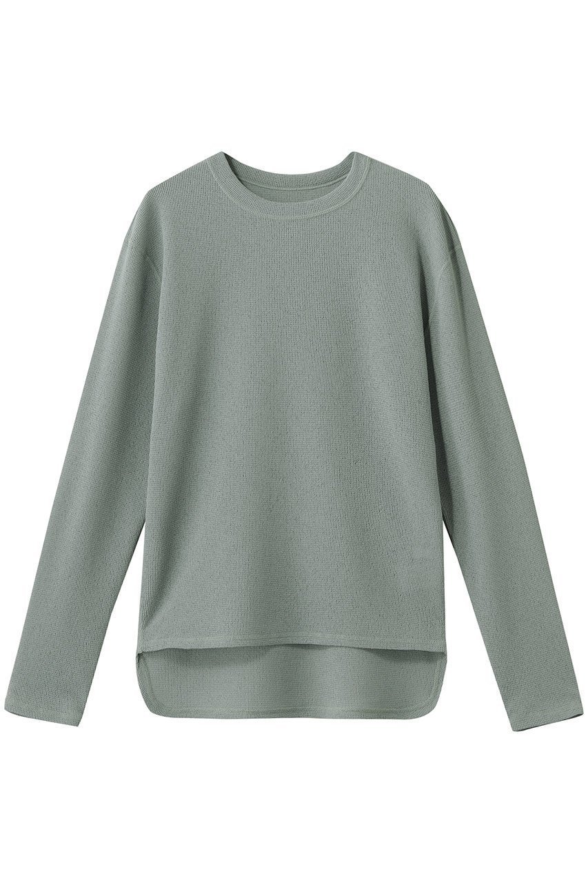 【スタニングルアー/STUNNING LURE】のバブルワッフルロンT インテリア・キッズ・メンズ・レディースファッション・服の通販 founy(ファニー) 　ファッション　Fashion　レディースファッション　Fashion for Women　トップス・カットソー　Cut & Sew Tops　シャツ・ブラウス・オフィスカジュアル　Elegant Blouses & Button-Ups　ロングTシャツ・Tシャツ　Longline T-Shirts & Tees　カットソー・ベーシックTシャツ　Cut-and-Sewn Tops / Stretch Tees & Basics　スリーブ　Sleeve, Long Sleeve / Short Sleeve　デニム　Denim, Jeans Material　ロング　Long, Long-Length　ワッフル　Waffle, Waffle Knit　新作・新入荷　New Arrivals / New In　ライトグレー|ID: prp329100004879754 ipo3291000000036412390