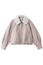 【デザイン ワークス/DESIGN WORKS】の刺しゅうレース襟タフタブルゾン 人気、トレンドファッション・服の通販 founy(ファニー) ファッション Fashion レディースファッション Fashion for Women アウター Coat / Outerwear Collection レディースジャケット・軽アウター Jackets ブルゾンジャケット・スポーティアウター Blouson Jackets おすすめ Recommended / Our Picks ジャケット Jacket, Outerwear タフタ Taffeta, Structured Fabric ダウン Down, Puffer デニム Denim, Jeans Material バランス Balance, Style Balance フェミニン Feminine, Girly フォルム Silhouette, Form ブルゾン Blouson, Bomber Jacket レース Lace, Lace Fabric ワイド Wide, Wide Fit 新作・新入荷 New Arrivals / New In thumbnail スモークピンク|ID: prp329100004879769 ipo3291000000036412491