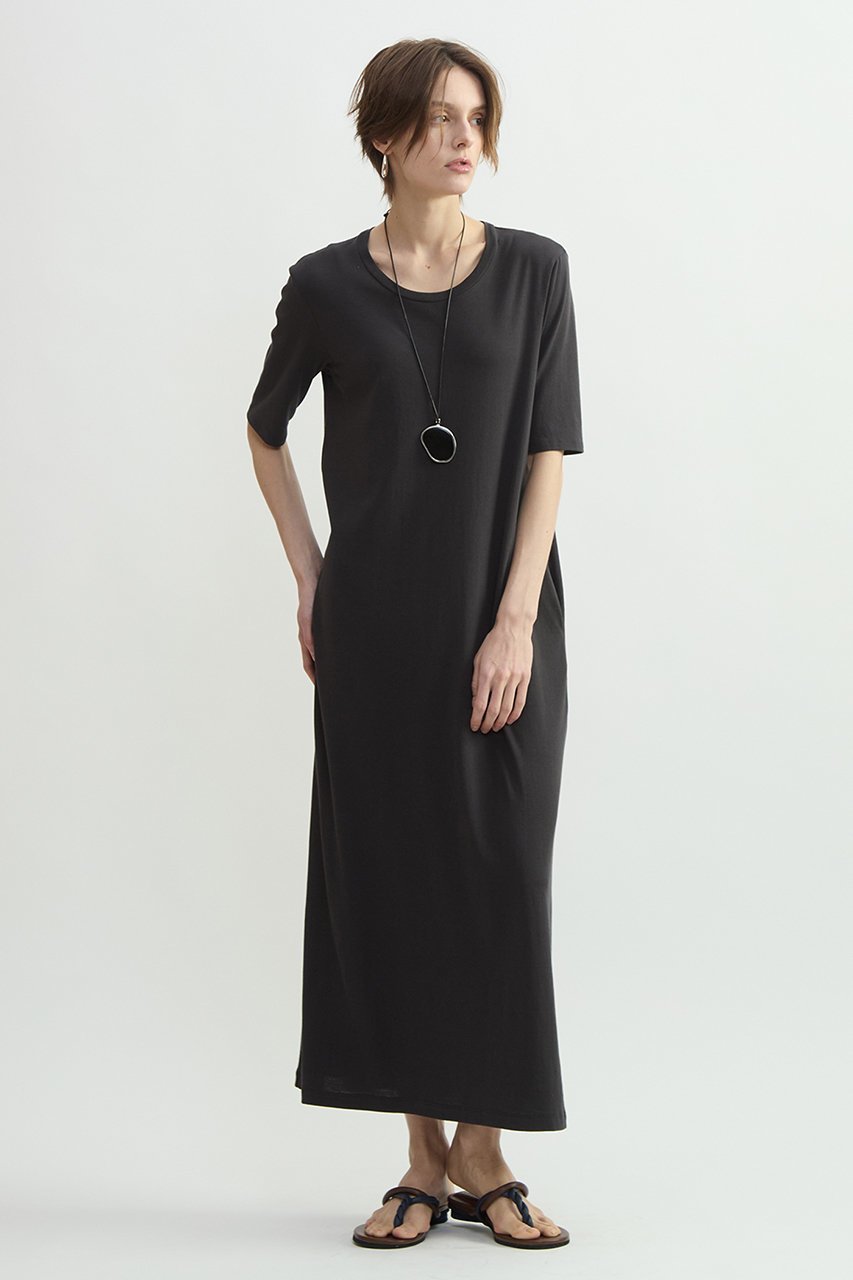 【プレインピープル/PLAIN PEOPLE】のスーピマヘンプジャージーハーフスリーブワンピース 人気、トレンドファッション・服の通販 founy(ファニー) 　ファッション　Fashion　レディースファッション　Fashion for Women　ワンピース　Dresses　チュニック　Tunic Tops & Dresses　スーピマ　Supima, Premium Cotton　チュニック　Tunic, Long Top　リネン　Linen, Linen Fabric　ロング　Long, Long-Length　新作・新入荷　New Arrivals / New In　other-4|ID: prp329100004879775 ipo3291000000036412530