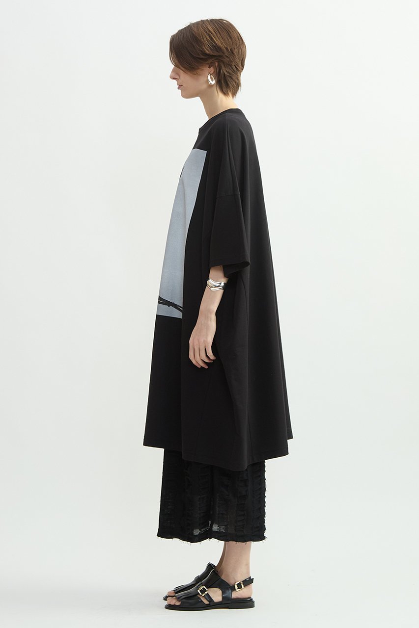 【プレインピープル/PLAIN PEOPLE】のサイロコンパクトインレーフォトプリントワンピース 人気、トレンドファッション・服の通販 founy(ファニー) 　ファッション　Fashion　レディースファッション　Fashion for Women　ワンピース　Dresses　チュニック　Tunic Tops & Dresses　なめらか　Smooth, Silky Texture　コンパクト　Compact, Small Size　チュニック　Tunic, Long Top　フロント　Front, Front Design　プリント　Print, Printed Pattern　ロング　Long, Long-Length　新作・新入荷　New Arrivals / New In　other-2|ID: prp329100004879780 ipo3291000000036412558