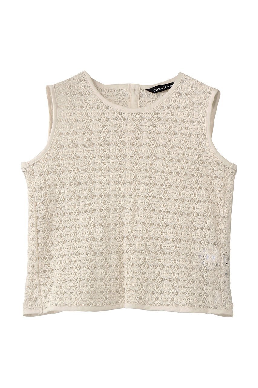 【ミズイロ インド/mizuiro ind】のlace crew neck vest ベスト インテリア・キッズ・メンズ・レディースファッション・服の通販 founy(ファウニー) 　ファッション　Fashion　レディースファッション　Fashion for Women　トップス・カットソー　Cut & Sew Tops　ニット　Knit Tops & Sweaters　ベスト&ジレ / 重ね着スタイル　Vests & Gilets　カジュアルプルオーバー・ニットトップス　Pullovers & Knit Tops / Casual Pullovers　クラシカル　Classical, Vintage-Inspired　バランス　Balance, Style Balance　フェミニン　Feminine, Girly　ベスト　Vest, Waistcoat　レース　Lace, Lace Fabric　エレガント 上品　Elegant　ivory|ID: prp329100004879786 ipo3291000000036897324
