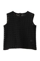【ミズイロ インド/mizuiro ind】のlace crew neck vest ベスト black|ID: prp329100004879786 ipo3291000000036897325