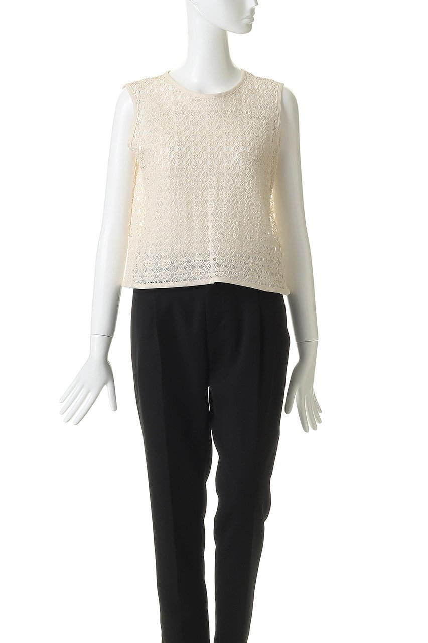 【ミズイロ インド/mizuiro ind】のlace crew neck vest ベスト 大人の最旬トレンドファッション＆コーディネート founy(ファウニー) 　ファッション　Fashion　レディースファッション　Fashion for Women　トップス・カットソー　Cut & Sew Tops　ニット　Knit Tops & Sweaters　ベスト&ジレ / 重ね着スタイル　Vests & Gilets　カジュアルプルオーバー・ニットトップス　Pullovers & Knit Tops / Casual Pullovers　クラシカル　Classical, Vintage-Inspired　バランス　Balance, Style Balance　フェミニン　Feminine, Girly　ベスト　Vest, Waistcoat　レース　Lace, Lace Fabric　エレガント 上品　Elegant　other-2|ID: prp329100004879786 ipo3291000000036897326
