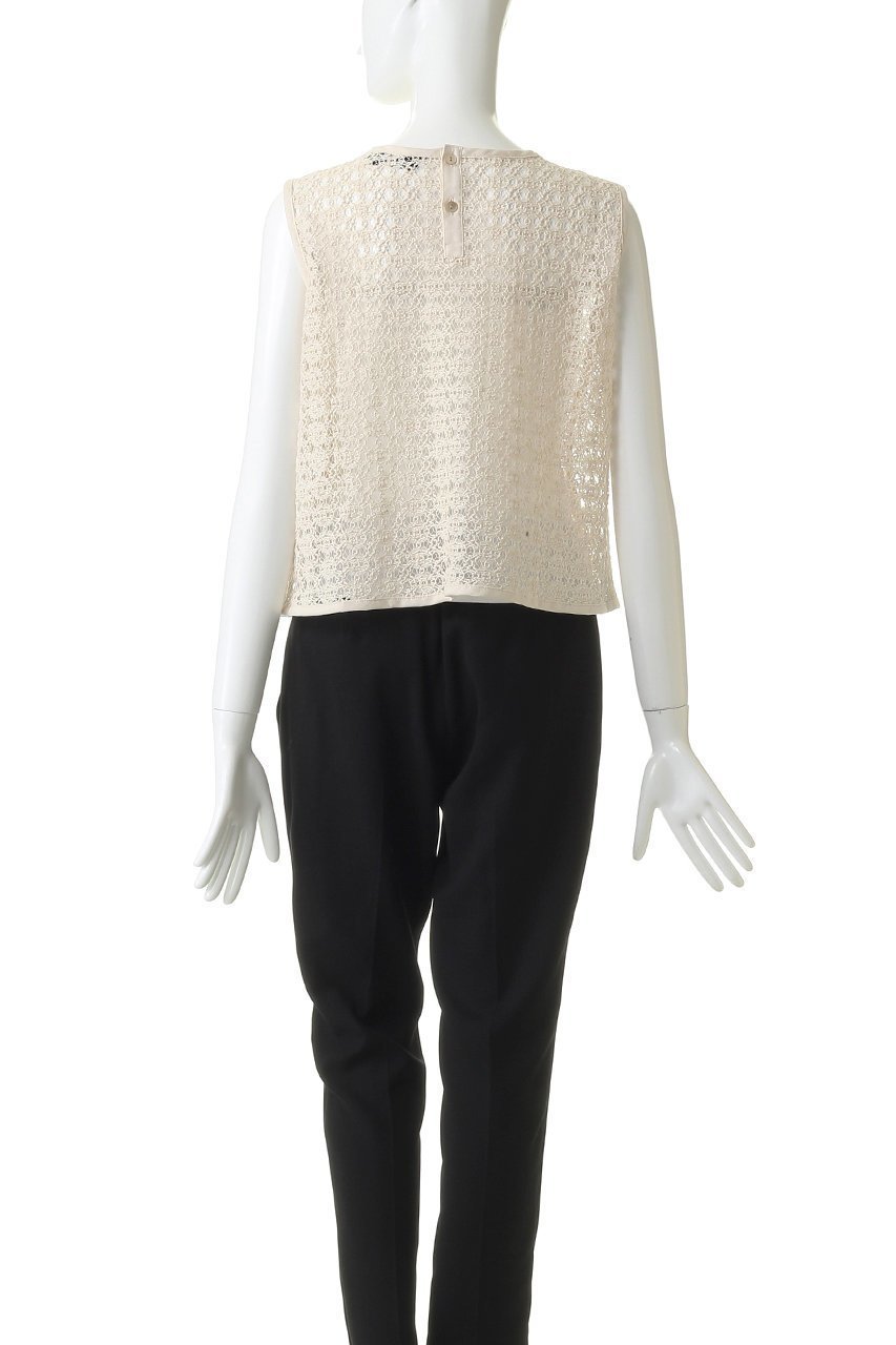【ミズイロ インド/mizuiro ind】のlace crew neck vest ベスト 大人の最旬トレンドファッション＆コーディネート founy(ファウニー) 　ファッション　Fashion　レディースファッション　Fashion for Women　トップス・カットソー　Cut & Sew Tops　ニット　Knit Tops & Sweaters　ベスト&ジレ / 重ね着スタイル　Vests & Gilets　カジュアルプルオーバー・ニットトップス　Pullovers & Knit Tops / Casual Pullovers　クラシカル　Classical, Vintage-Inspired　バランス　Balance, Style Balance　フェミニン　Feminine, Girly　ベスト　Vest, Waistcoat　レース　Lace, Lace Fabric　エレガント 上品　Elegant　other-4|ID: prp329100004879786 ipo3291000000036897328