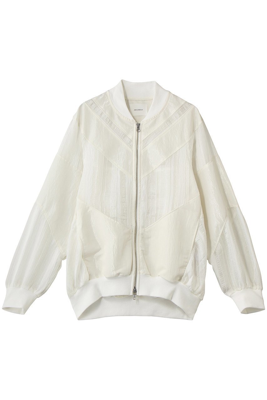 【ミディウミソリッド/MIDIUMISOLID】のmaterial mix blouson ブルゾン インテリア・キッズ・メンズ・レディースファッション・服の通販 founy(ファウニー) 　ファッション　Fashion　レディースファッション　Fashion for Women　アウター　Coat / Outerwear Collection　レディースジャケット・軽アウター　Jackets　ブルゾンジャケット・スポーティアウター　Blouson Jackets　シンプル　Simple, Minimal　ジャケット　Jacket, Outerwear　ブルゾン　Blouson, Bomber Jacket　ミックス　Mix, Mixed Style　ミリタリー　Military, Army Style　レース　Lace, Lace Fabric　off white|ID: prp329100004879792 ipo3291000000037010052