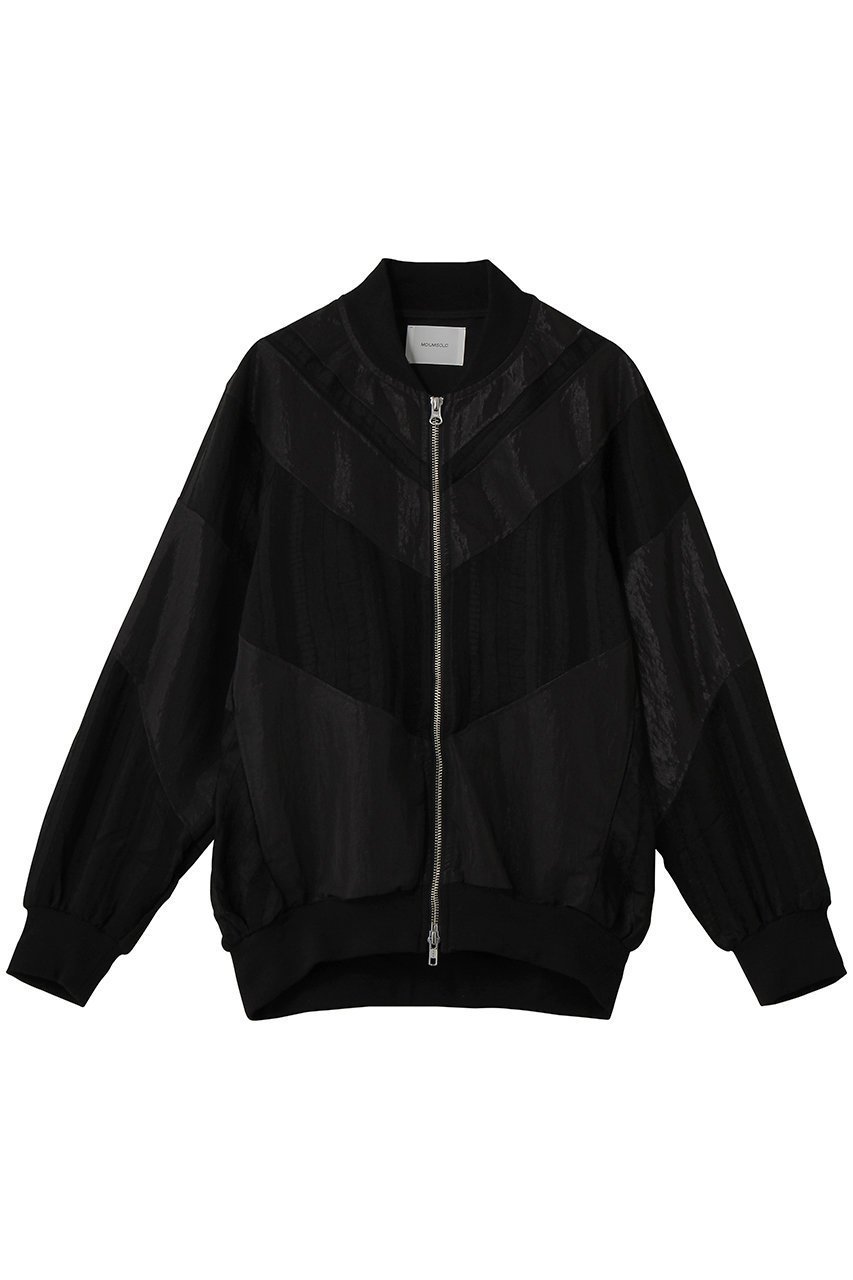 【ミディウミソリッド/MIDIUMISOLID】のmaterial mix blouson ブルゾン インテリア・キッズ・メンズ・レディースファッション・服の通販 founy(ファウニー) 　ファッション　Fashion　レディースファッション　Fashion for Women　アウター　Coat / Outerwear Collection　レディースジャケット・軽アウター　Jackets　ブルゾンジャケット・スポーティアウター　Blouson Jackets　シンプル　Simple, Minimal　ジャケット　Jacket, Outerwear　ブルゾン　Blouson, Bomber Jacket　ミックス　Mix, Mixed Style　ミリタリー　Military, Army Style　レース　Lace, Lace Fabric　black|ID: prp329100004879792 ipo3291000000037010053
