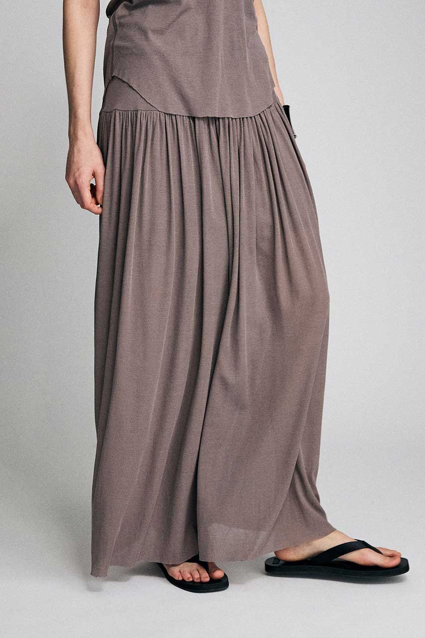 【ブリル/BRILL】のフライスギャザースカート 人気、トレンドファッション・服の通販 founy(ファニー) 　ファッション　Fashion　レディースファッション　Fashion for Women　スカート　Skirts　ロングスカート　Long Skirts / Maxi & Midi Skirts　ギャザー　Gathered, Ruffled　ロング　Long, Long-Length　新作・新入荷　New Arrivals / New In　other-2|ID: prp329100004879798 ipo3291000000036412675