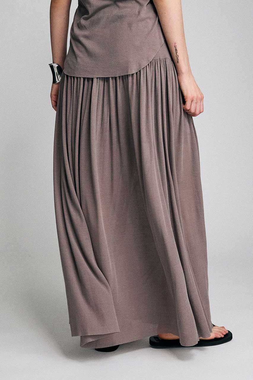 【ブリル/BRILL】のフライスギャザースカート 人気、トレンドファッション・服の通販 founy(ファニー) 　ファッション　Fashion　レディースファッション　Fashion for Women　スカート　Skirts　ロングスカート　Long Skirts / Maxi & Midi Skirts　ギャザー　Gathered, Ruffled　ロング　Long, Long-Length　新作・新入荷　New Arrivals / New In　other-3|ID: prp329100004879798 ipo3291000000036412676