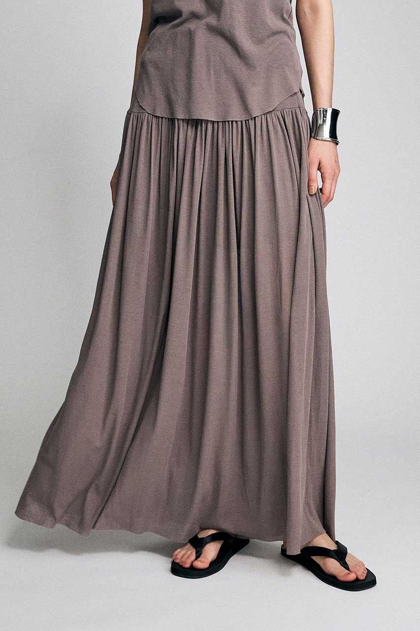 【ブリル/BRILL】のフライスギャザースカート 人気、トレンドファッション・服の通販 founy(ファニー) 　ファッション　Fashion　レディースファッション　Fashion for Women　スカート　Skirts　ロングスカート　Long Skirts / Maxi & Midi Skirts　ギャザー　Gathered, Ruffled　ロング　Long, Long-Length　新作・新入荷　New Arrivals / New In　other-5|ID: prp329100004879798 ipo3291000000036412679