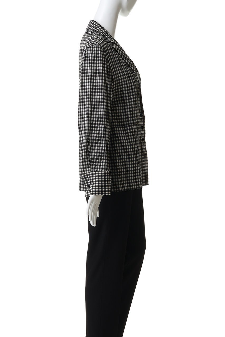 【ティアラ/Tiara】のギンガムチェックブラウスジャケット 人気、トレンドファッション・服の通販 founy(ファニー) 　ファッション　Fashion　レディースファッション　Fashion for Women　アウター　Coat / Outerwear Collection　レディースジャケット・軽アウター　Jackets　ガーリー　Girly, Feminine Style　ギンガム　Gingham, Gingham Fabric　シアー　Sheer, See-Through　ジャケット　Jacket, Outerwear　チェック　Check, Plaid, Tartan　エレガント 上品　Elegant　新作・新入荷　New Arrivals / New In　other-3|ID: prp329100004879802 ipo3291000000036412704