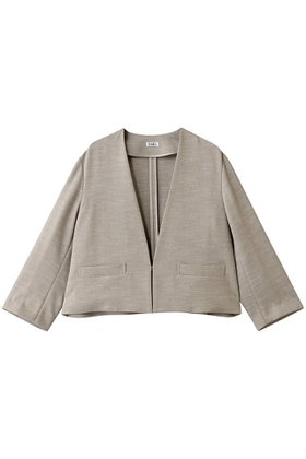 【ティアラ/Tiara】 ノーカーラージャケット大人の最旬トレンドファッション＆コーディネート founy(ファウニー) ファッション Fashion レディースファッション Fashion for Women アウター Coat / Outerwear Collection レディースジャケット・軽アウター Jackets ショート Short, Short Length シンプル Simple, Minimal ジャケット Jacket, Outerwear パーティ Party, Party Style メランジ Melange, Mixed Yarn エレガント 上品 Elegant 再入荷 Restock / Back in Stock |ID:prp329100004879804