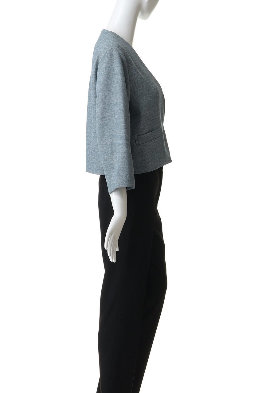 【ティアラ/Tiara】のノーカーラージャケット 大人の最旬トレンドファッション＆コーディネート founy(ファウニー) 　ファッション　Fashion　レディースファッション　Fashion for Women　アウター　Coat / Outerwear Collection　レディースジャケット・軽アウター　Jackets　ショート　Short, Short Length　シンプル　Simple, Minimal　ジャケット　Jacket, Outerwear　パーティ　Party, Party Style　メランジ　Melange, Mixed Yarn　エレガント 上品　Elegant　再入荷　Restock / Back in Stock　other-3|ID: prp329100004879804 ipo3291000000037239807