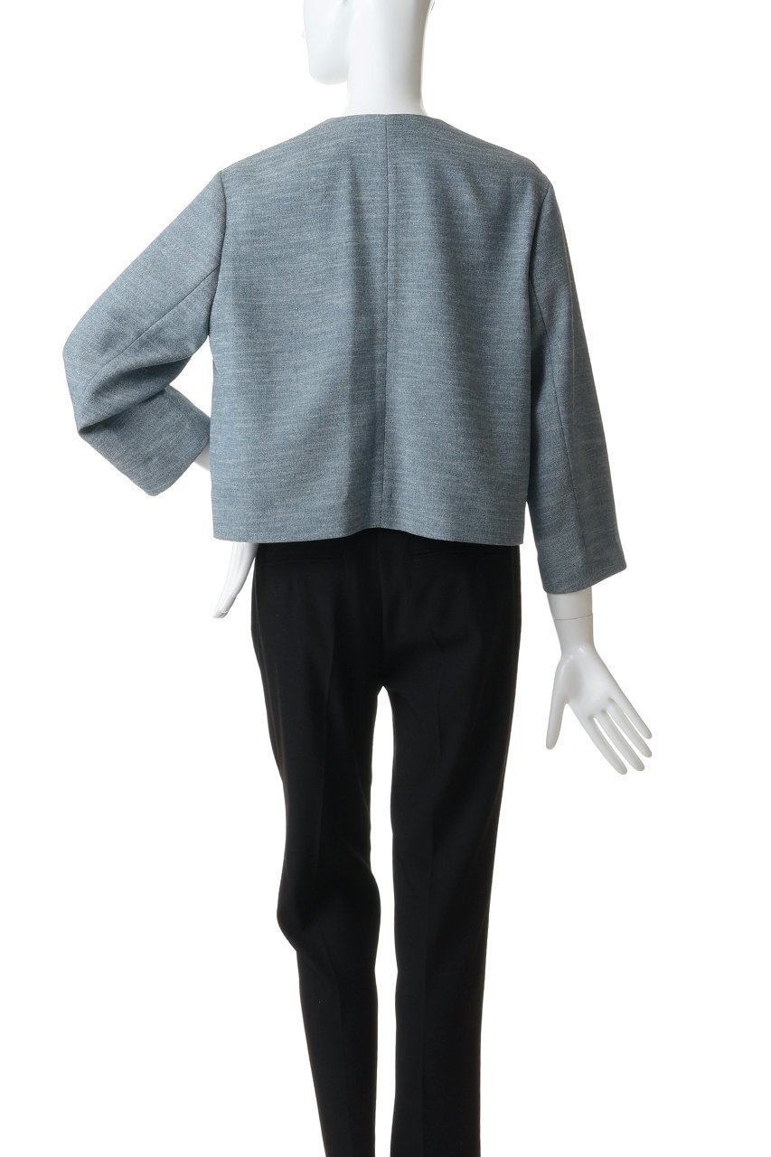 【ティアラ/Tiara】のノーカーラージャケット 大人の最旬トレンドファッション＆コーディネート founy(ファウニー) 　ファッション　Fashion　レディースファッション　Fashion for Women　アウター　Coat / Outerwear Collection　レディースジャケット・軽アウター　Jackets　ショート　Short, Short Length　シンプル　Simple, Minimal　ジャケット　Jacket, Outerwear　パーティ　Party, Party Style　メランジ　Melange, Mixed Yarn　エレガント 上品　Elegant　再入荷　Restock / Back in Stock　other-4|ID: prp329100004879804 ipo3291000000037239808