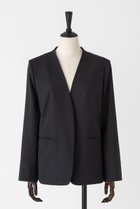 【オーヴィル/EAUVIRE】のサマーウールノーカラージャケット 人気、トレンドファッション・服の通販 founy(ファニー) ファッション Fashion レディースファッション Fashion for Women アウター Coat / Outerwear Collection レディースジャケット・軽アウター Jackets ノーカラージャケット / シンプル上品コーデ Collarless Jackets おすすめ Recommended / Our Picks サマー Summer, Summer Style ジャケット Jacket, Outerwear ストレッチ Stretch, Stretchy Fabric セットアップ Set-Up, Coordinated Outfit 新作・新入荷 New Arrivals / New In thumbnail ブラック|ID: prp329100004879808 ipo3291000000036412744