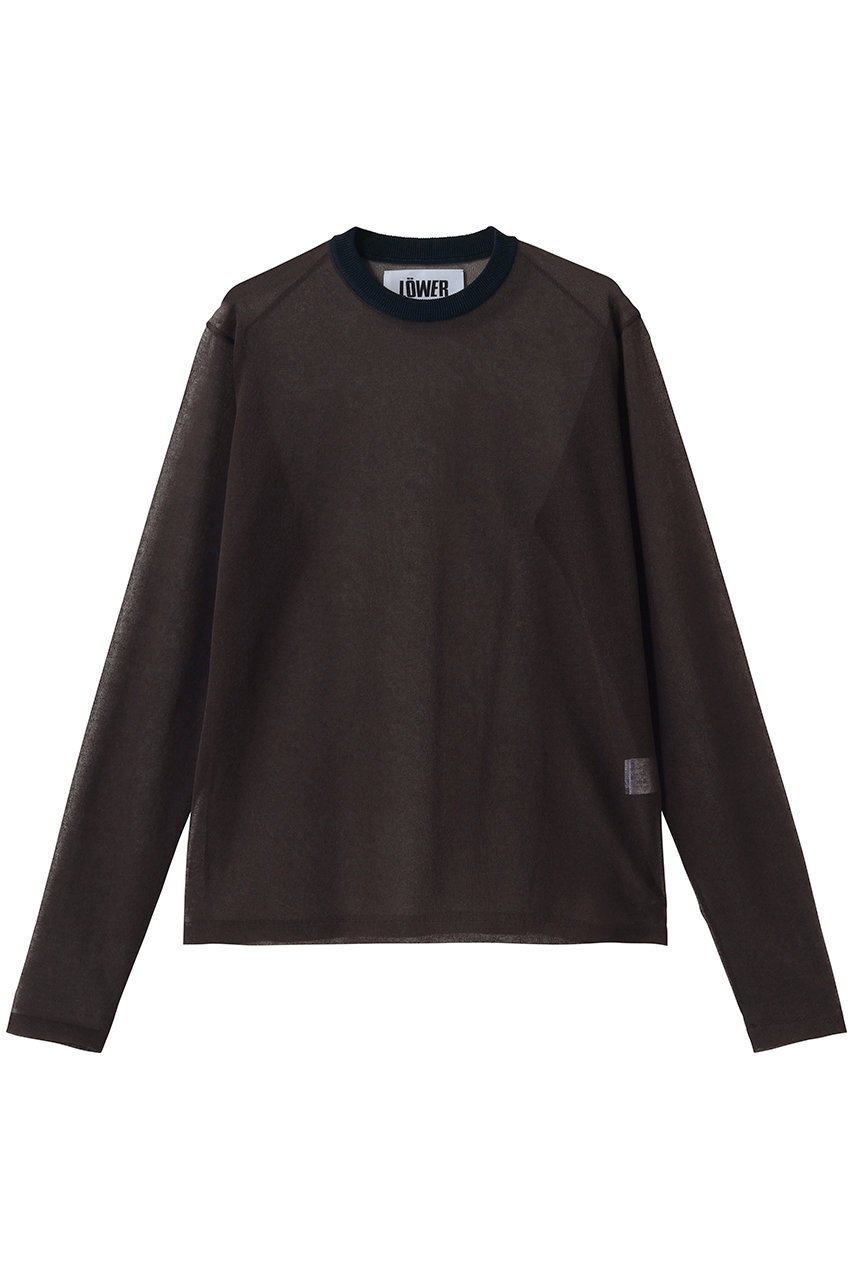 【プルミエ アロンディスモン/1er Arrondissement】の【LOWER】“18G Plainstitch”シアーニット 人気、トレンドファッション・服の通販 founy(ファニー) 　ファッション　Fashion　レディースファッション　Fashion for Women　トップス・カットソー　Cut & Sew Tops　ニット　Knit Tops & Sweaters　カジュアルプルオーバー・ニットトップス　Pullovers & Knit Tops / Casual Pullovers　インナー　Innerwear　キャミ　Camisole, Cami Top　シアー　Sheer, See-Through　シンプル　Simple, Minimal　ビスチェ　Bustier, Corset Top　ベーシック　Basic, Essential　新作・新入荷　New Arrivals / New In　 other-1|ID: prp329100004879824 ipo3291000000036412850