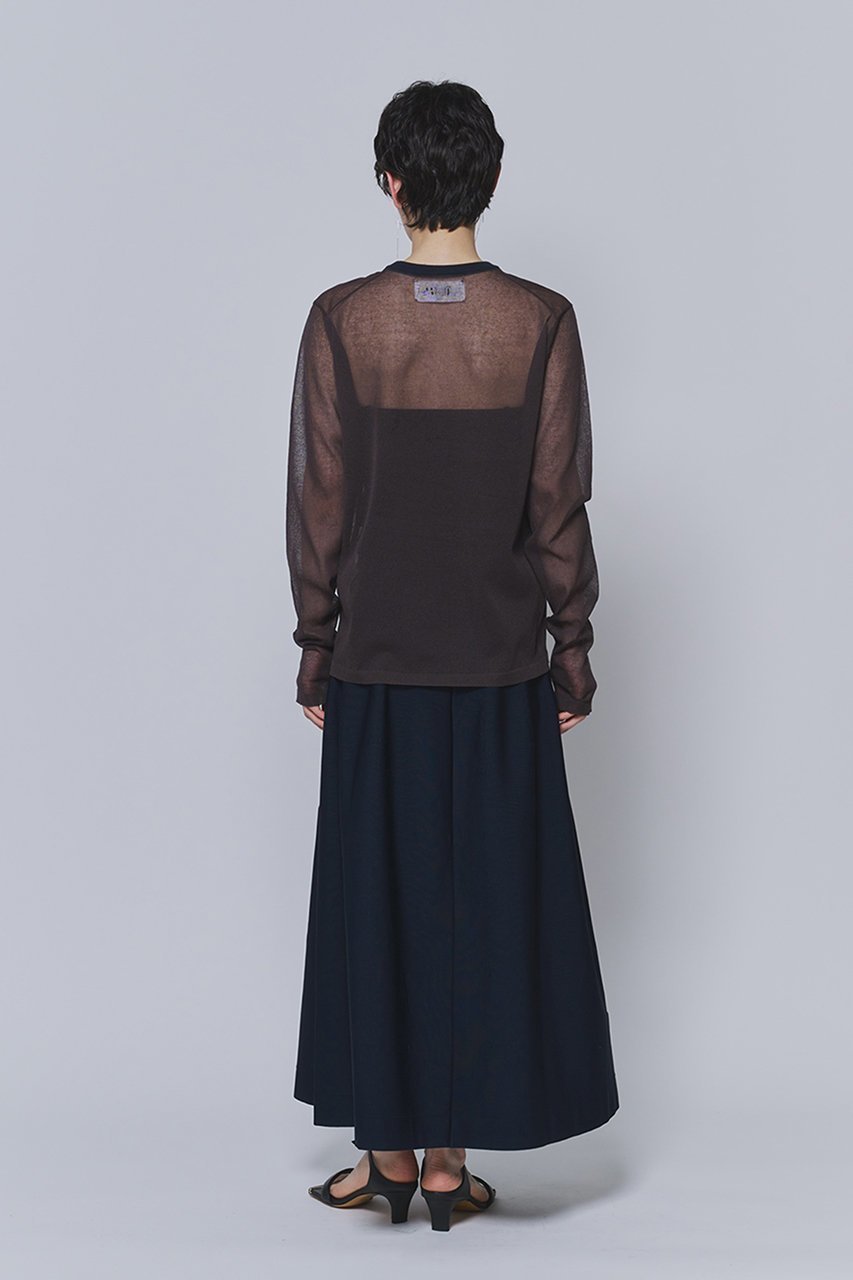 【プルミエ アロンディスモン/1er Arrondissement】の【LOWER】“18G Plainstitch”シアーニット 大人の最旬トレンドファッション＆コーディネート founy(ファウニー) 　ファッション　Fashion　レディースファッション　Fashion for Women　トップス・カットソー　Cut & Sew Tops　ニット　Knit Tops & Sweaters　カジュアルプルオーバー・ニットトップス　Pullovers & Knit Tops / Casual Pullovers　インナー　Innerwear　キャミ　Camisole, Cami Top　シアー　Sheer, See-Through　シンプル　Simple, Minimal　ビスチェ　Bustier, Corset Top　ベーシック　Basic, Essential　other-7|ID: prp329100004879824 ipo3291000000036694612