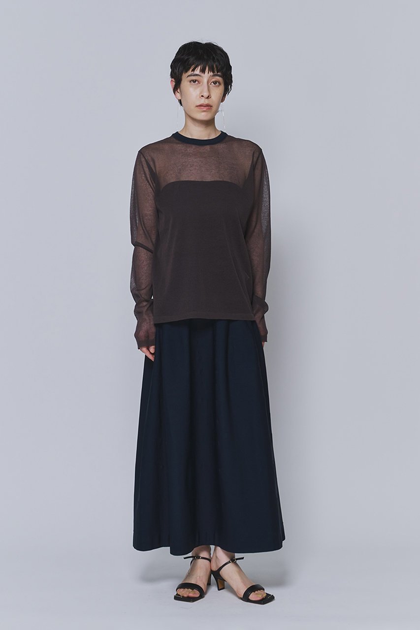 【プルミエ アロンディスモン/1er Arrondissement】の【LOWER】“18G Plainstitch”シアーニット 大人の最旬トレンドファッション＆コーディネート founy(ファウニー) 　ファッション　Fashion　レディースファッション　Fashion for Women　トップス・カットソー　Cut & Sew Tops　ニット　Knit Tops & Sweaters　カジュアルプルオーバー・ニットトップス　Pullovers & Knit Tops / Casual Pullovers　インナー　Innerwear　キャミ　Camisole, Cami Top　シアー　Sheer, See-Through　シンプル　Simple, Minimal　ビスチェ　Bustier, Corset Top　ベーシック　Basic, Essential　other-8|ID: prp329100004879824 ipo3291000000036694614