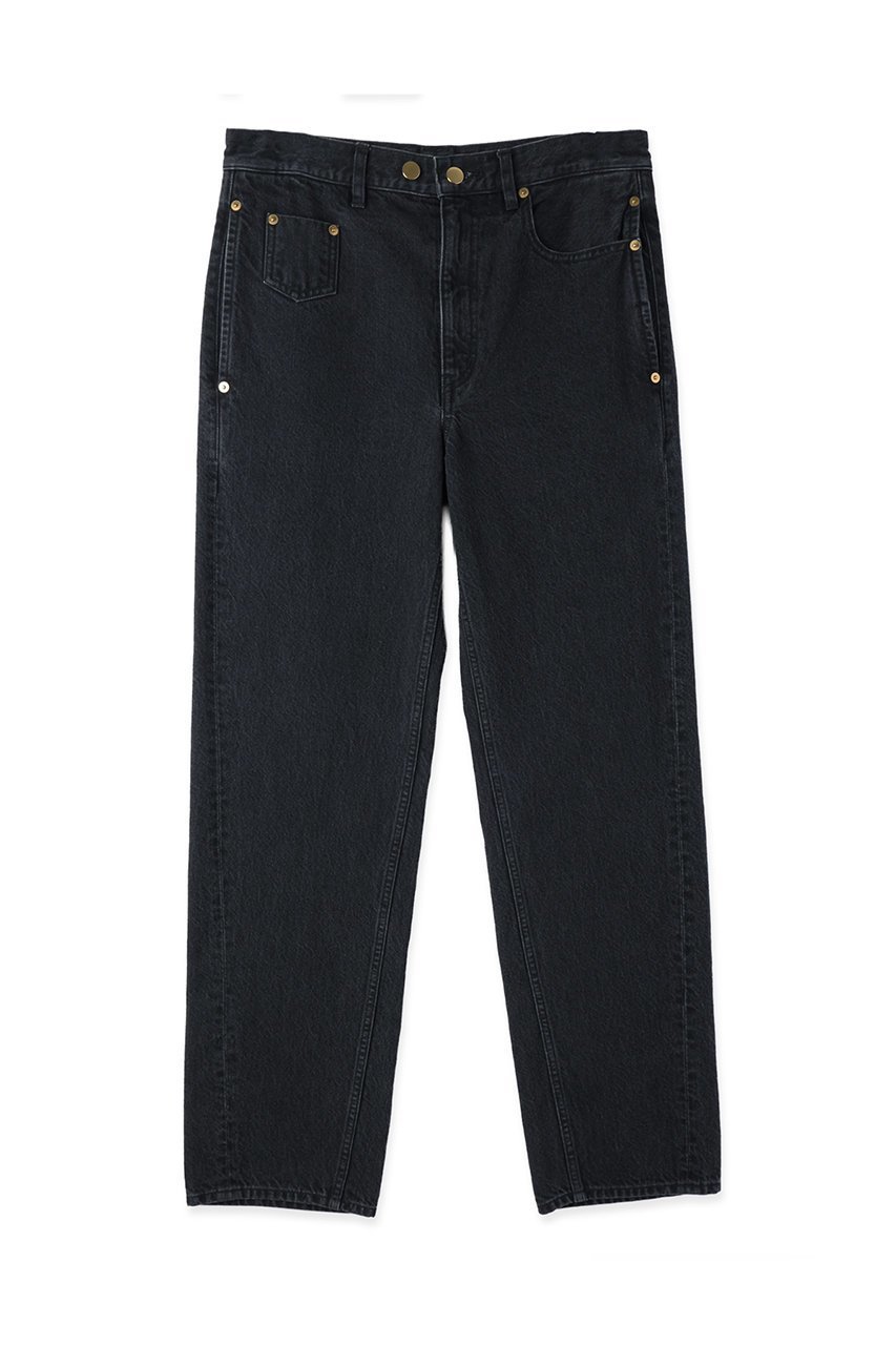 【クルニ/CULLNI】の【UNISEX】Asymmetrical ポケット ストレートデニムパンツ インテリア・キッズ・メンズ・レディースファッション・服の通販 founy(ファニー) 　ファッション　Fashion　レディースファッション　Fashion for Women　パンツ　Pants & Trousers　デニムパンツ・ジーンズ・美脚デニム　Denim Jeans & Pants　ユニセックス　Unisex, Genderless　アシンメトリー　Asymmetrical Style　コイン　Coin, Coin Design　ジャケット　Jacket, Outerwear　セットアップ　Set-Up, Coordinated Outfit　ダブル　Double, Double-Breasted　デニム　Denim, Jeans Material　ポケット　Pocket, Pocket Detail　ロング　Long, Long-Length　新作・新入荷　New Arrivals / New In　フルブラック|ID: prp329100004879840 ipo3291000000036412963