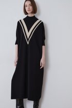 【ル フィル/LE PHIL】の《LE PHIL》ラインオーバーワンピース ブラック|ID: prp329100004879875 ipo3291000000036897530