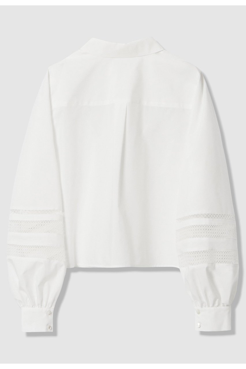 【アナイ/ANAYI】のブロードレース切り替えスリーブ ブラウス 人気、トレンドファッション・服の通販 founy(ファニー) 　ファッション　Fashion　レディースファッション　Fashion for Women　トップス・カットソー　Cut & Sew Tops　シャツ・ブラウス・オフィスカジュアル　Elegant Blouses & Button-Ups　おすすめ　Recommended / Our Picks　なめらか　Smooth, Silky Texture　スリーブ　Sleeve, Long Sleeve / Short Sleeve　フレア　Flare, Flared　ブロード　Broadcloth, Fine Cotton　メッシュ　Mesh, Net Fabric　レース　Lace, Lace Fabric　ロング　Long, Long-Length　ワイド　Wide, Wide Fit　新作・新入荷　New Arrivals / New In　other-2|ID: prp329100004879880 ipo3291000000036413206