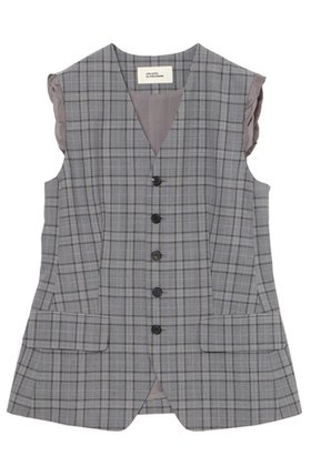 【ミラ ショーン バイ チカ キサダ/mila schon by chika kisada】のウールチェックベスト 人気、トレンドファッション・服の通販 founy(ファニー) ファッション Fashion レディースファッション Fashion for Women アウター Coat / Outerwear Collection レディースジャケット・軽アウター Jackets ジャケット Jacket, Outerwear セットアップ Set-Up, Coordinated Outfit チェック Check, Plaid, Tartan ノースリーブ Sleeveless, No-Sleeve ベスト Vest, Waistcoat 新作・新入荷 New Arrivals / New In |ID:prp329100004879892