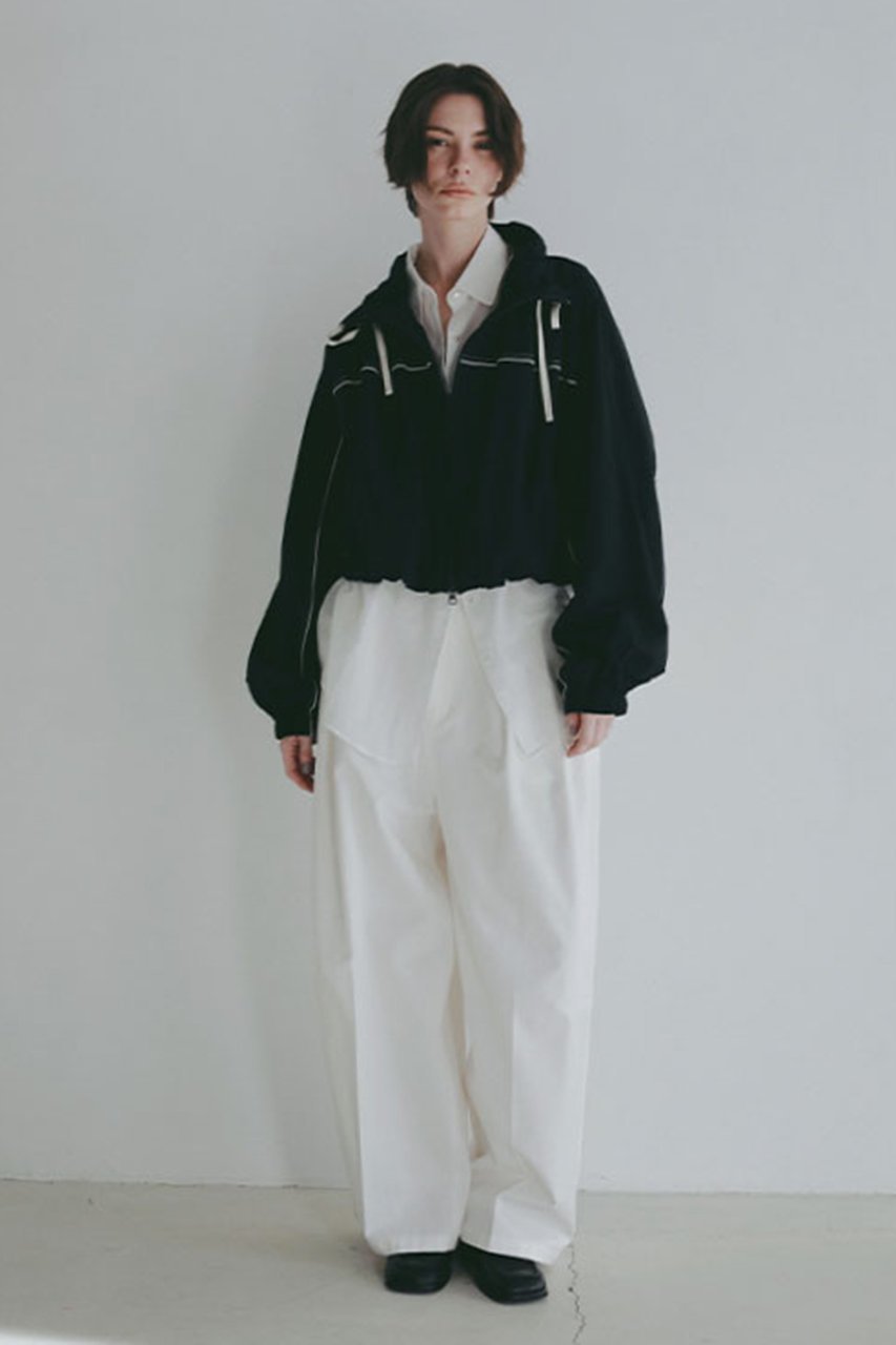 【エトレトウキョウ/ETRE TOKYO】のバルーンヘムコンビブルゾン 人気、トレンドファッション・服の通販 founy(ファニー) 　ファッション　Fashion　レディースファッション　Fashion for Women　アウター　Coat / Outerwear Collection　レディースジャケット・軽アウター　Jackets　ブルゾンジャケット・スポーティアウター　Blouson Jackets　オックス　Oxford Fabric　コンビ　Combo, Combination Style　切替　Switching, Contrast Panel　ショート　Short, Short Length　ジャケット　Jacket, Outerwear　スタンド　Stand Collar, Upright Stand　スポーティ　Sporty, Casual Athletic　ダブル　Double, Double-Breasted　バランス　Balance, Style Balance　バルーン　Balloon, Balloon Silhouette　パイピング　Piping, Trim Design　フレア　Flare, Flared　ブルゾン　Blouson, Bomber Jacket　メッシュ　Mesh, Net Fabric　リラックス　Relax, Relaxed Fit　ロング　Long, Long-Length　ワイド　Wide, Wide Fit　再入荷　Restock / Back in Stock　おすすめ　Recommended / Our Picks　other-5|ID: prp329100004879898 ipo3291000000036413341