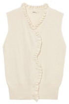 【ミラ ショーン バイ チカ キサダ/mila schon by chika kisada】のフリルリブニットベスト 人気、トレンドファッション・服の通販 founy(ファニー) ファッション Fashion レディースファッション Fashion for Women トップス・カットソー Cut & Sew Tops ニット Knit Tops & Sweaters ベスト&ジレ / 重ね着スタイル Vests & Gilets カジュアルプルオーバー・ニットトップス Pullovers & Knit Tops / Casual Pullovers アシンメトリー Asymmetrical Style トレンド Trend, Trending Now フリル Frill, Ruffle ベスト Vest, Waistcoat 新作・新入荷 New Arrivals / New In 畦 Ribbed Knit thumbnail アイボリー|ID: prp329100004879905 ipo3291000000036413373