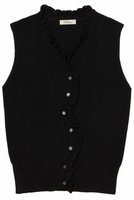 【ミラ ショーン バイ チカ キサダ/mila schon by chika kisada】のフリルリブニットベスト 人気、トレンドファッション・服の通販 founy(ファニー) ファッション Fashion レディースファッション Fashion for Women トップス・カットソー Cut & Sew Tops ニット Knit Tops & Sweaters ベスト&ジレ / 重ね着スタイル Vests & Gilets カジュアルプルオーバー・ニットトップス Pullovers & Knit Tops / Casual Pullovers アシンメトリー Asymmetrical Style トレンド Trend, Trending Now フリル Frill, Ruffle ベスト Vest, Waistcoat 畦 Ribbed Knit |ID:prp329100004879905