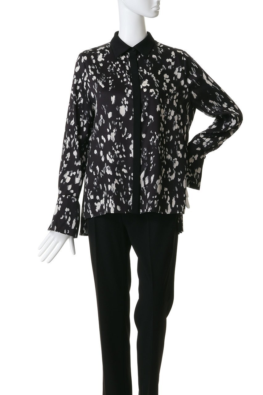 【アルアバイル/allureville】のOFFICINAバックプリーツブラウス 人気、トレンドファッション・服の通販 founy(ファニー) 　ファッション　Fashion　レディースファッション　Fashion for Women　トップス・カットソー　Cut & Sew Tops　シャツ・ブラウス・オフィスカジュアル　Elegant Blouses & Button-Ups　バッグ　Bags　おすすめ　Recommended / Our Picks　クラシカル　Classical, Vintage-Inspired　スタイリッシュ　Stylish, Fashionable　スリーブ　Sleeve, Long Sleeve / Short Sleeve　フロント　Front, Front Design　プリント　Print, Printed Pattern　プリーツ　Pleats, Pleated　ボトム　Bottoms, Lower Wear　モノトーン　Monotone, Black and White　ロング　Long, Long-Length　エレガント 上品　Elegant　新作・新入荷　New Arrivals / New In　other-2|ID: prp329100004879918 ipo3291000000036413451