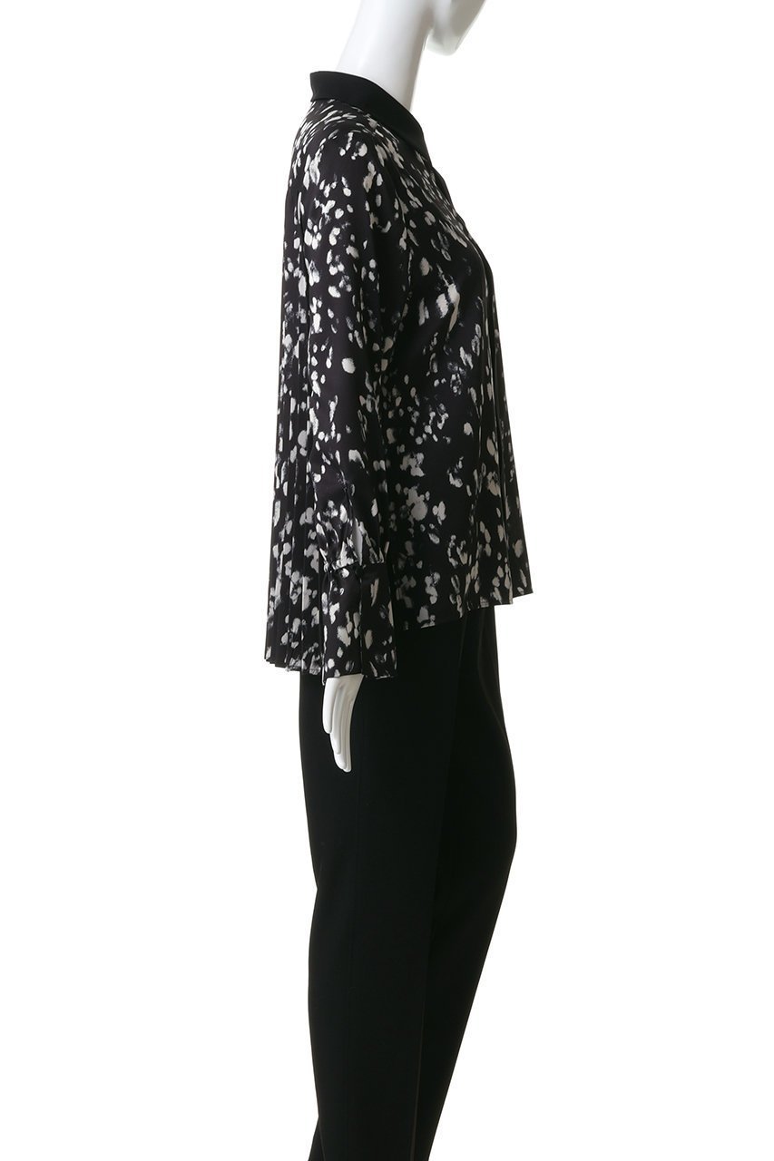 【アルアバイル/allureville】のOFFICINAバックプリーツブラウス 人気、トレンドファッション・服の通販 founy(ファニー) 　ファッション　Fashion　レディースファッション　Fashion for Women　トップス・カットソー　Cut & Sew Tops　シャツ・ブラウス・オフィスカジュアル　Elegant Blouses & Button-Ups　バッグ　Bags　おすすめ　Recommended / Our Picks　クラシカル　Classical, Vintage-Inspired　スタイリッシュ　Stylish, Fashionable　スリーブ　Sleeve, Long Sleeve / Short Sleeve　フロント　Front, Front Design　プリント　Print, Printed Pattern　プリーツ　Pleats, Pleated　ボトム　Bottoms, Lower Wear　モノトーン　Monotone, Black and White　ロング　Long, Long-Length　エレガント 上品　Elegant　新作・新入荷　New Arrivals / New In　other-3|ID: prp329100004879918 ipo3291000000036413452