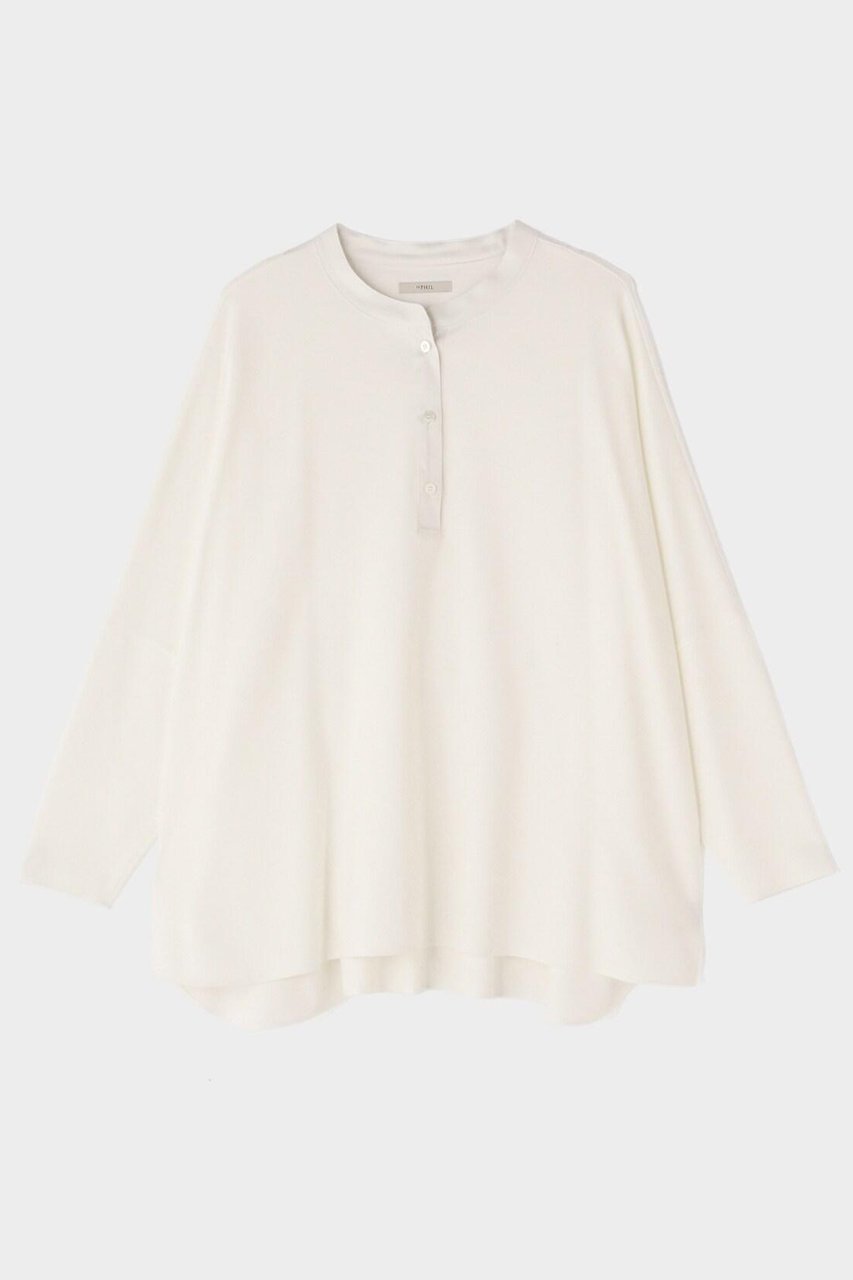 【ル フィル/LE PHIL】の《LE PHIL》ヴィスポンチトップス 人気、トレンドファッション・服の通販 founy(ファニー) 　ファッション　Fashion　レディースファッション　Fashion for Women　トップス・カットソー　Cut & Sew Tops　シャツ・ブラウス・オフィスカジュアル　Elegant Blouses & Button-Ups　ロングTシャツ・Tシャツ　Longline T-Shirts & Tees　カットソー・ベーシックTシャツ　Cut-and-Sewn Tops / Stretch Tees & Basics　エレガント 上品　Elegant　サテン　Satin, Glossy Fabric　スリーブ　Sleeve, Long Sleeve / Short Sleeve　パターン　Pattern, Design Print　ビッグ　Big, Oversized　ボトム　Bottoms, Lower Wear　ロング　Long, Long-Length　新作・新入荷　New Arrivals / New In　other-2|ID: prp329100004879956 ipo3291000000036413685