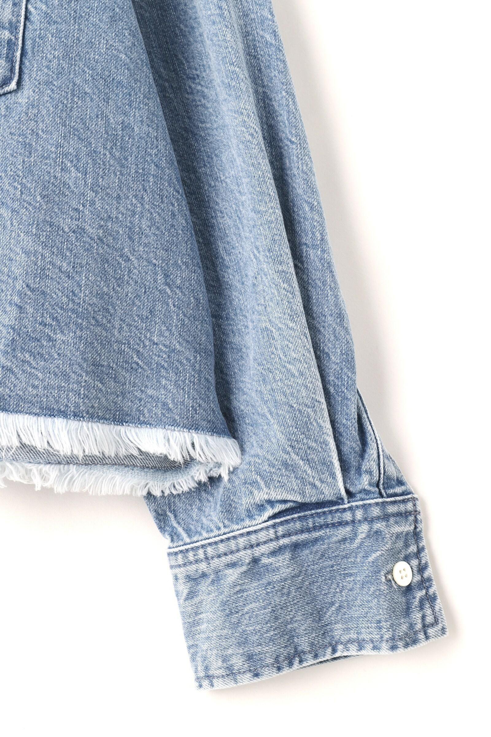 【ル フィル/LE PHIL】のTHE CROPPED ESSENCE 人気、トレンドファッション・服の通販 founy(ファニー) 　ファッション　Fashion　レディースファッション　Fashion for Women　トップス・カットソー　Cut & Sew Tops　シャツ・ブラウス・オフィスカジュアル　Elegant Blouses & Button-Ups　コレクション　Collection, Seasonal Line　スタンダード　Standard, Basic　スマート　Smart, Elegant　スリーブ　Sleeve, Long Sleeve / Short Sleeve　デニム　Denim, Jeans Material　フィット　Fit, Slim Fit　ロング　Long, Long-Length　ワーク　Workwear, Utility Style　新作・新入荷　New Arrivals / New In　other-5|ID: prp329100004879970 ipo3291000000036413759