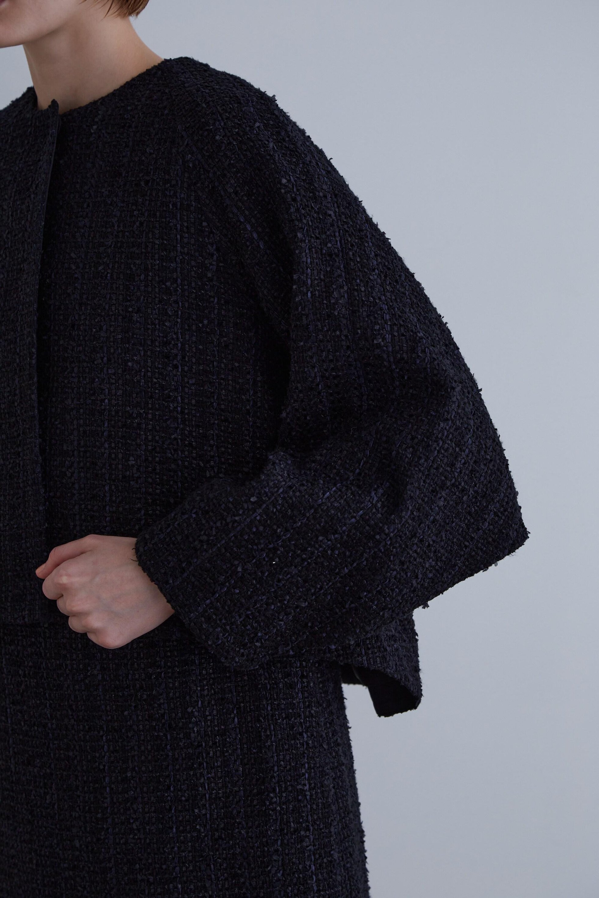 【ル フィル/LE PHIL】の《LE PHIL》モールツィードバックフレアジャケット 人気、トレンドファッション・服の通販 founy(ファニー) ファッション Fashion レディースファッション Fashion for Women アウター Coat / Outerwear Collection レディースジャケット・軽アウター Jackets コンパクト Compact, Small Size シンプル Simple, Minimal ジャケット Jacket, Outerwear スタンダード Standard, Basic ツイード Twill, Twill Weave ドレープ Drape, Draping Fabric バランス Balance, Style Balance フレア Flare, Flared ミックス Mix, Mixed Style ヨーク Yoke, Yoke Design 新作・新入荷 New Arrivals / New In other-7|ID: prp329100004879983 ipo3291000000036413864