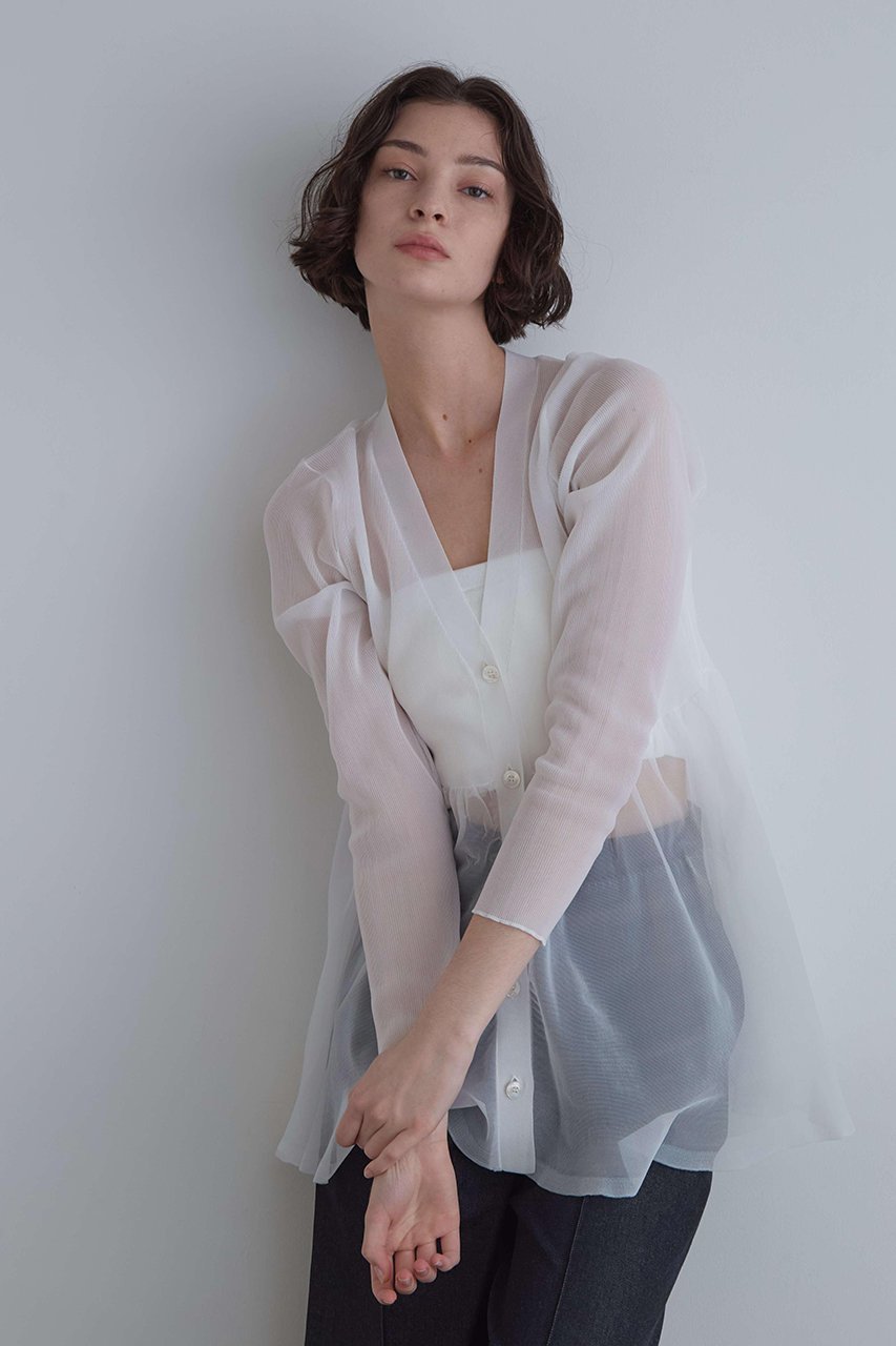 【ル フィル/LE PHIL】の《LE PHIL》シアーフレアカーデ 人気、トレンドファッション・服の通販 founy(ファニー) ファッション Fashion レディースファッション Fashion for Women トップス・カットソー Cut & Sew Tops ニット Knit Tops & Sweaters カジュアルプルオーバー・ニットトップス Pullovers & Knit Tops / Casual Pullovers おすすめ Recommended / Our Picks カーディガン Cardigan, Knitwear シアー Sheer, See-Through スタンダード Standard, Basic フィット Fit, Slim Fit フォルム Silhouette, Form フレア Flare, Flared 新作・新入荷 New Arrivals / New In other-4|ID: prp329100004879999 ipo3291000000036413966