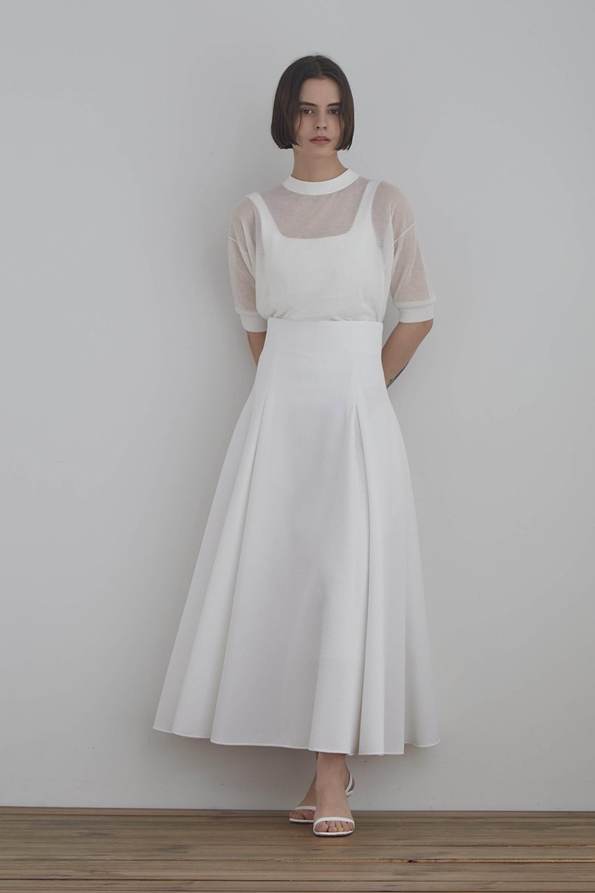 【ル フィル/LE PHIL】の《LE PHIL》ハーフスリーブシアーニット 人気、トレンドファッション・服の通販 founy(ファニー) 　ファッション　Fashion　レディースファッション　Fashion for Women　トップス・カットソー　Cut & Sew Tops　ニット　Knit Tops & Sweaters　カジュアルプルオーバー・ニットトップス　Pullovers & Knit Tops / Casual Pullovers　インナー　Innerwear　シアー　Sheer, See-Through　スタンダード　Standard, Basic　エレガント 上品　Elegant　新作・新入荷　New Arrivals / New In　other-3|ID: prp329100004880003 ipo3291000000036413985