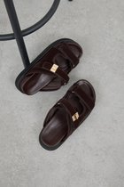 【ガリャルダガランテ/GALLARDAGALANTE】の【2.718】ダブルベルトサンダル 人気、トレンドファッション・服の通販 founy(ファニー) ファッション Fashion レディースファッション Fashion for Women ベルト&ウエストマーク Belts & Waist Accessories サンダル Sandals, Summer Shoes バランス Balance, Style Balance フィット Fit, Slim Fit 新作・新入荷 New Arrivals / New In thumbnail ダークブラウン|ID: prp329100004880027 ipo3291000000036414128