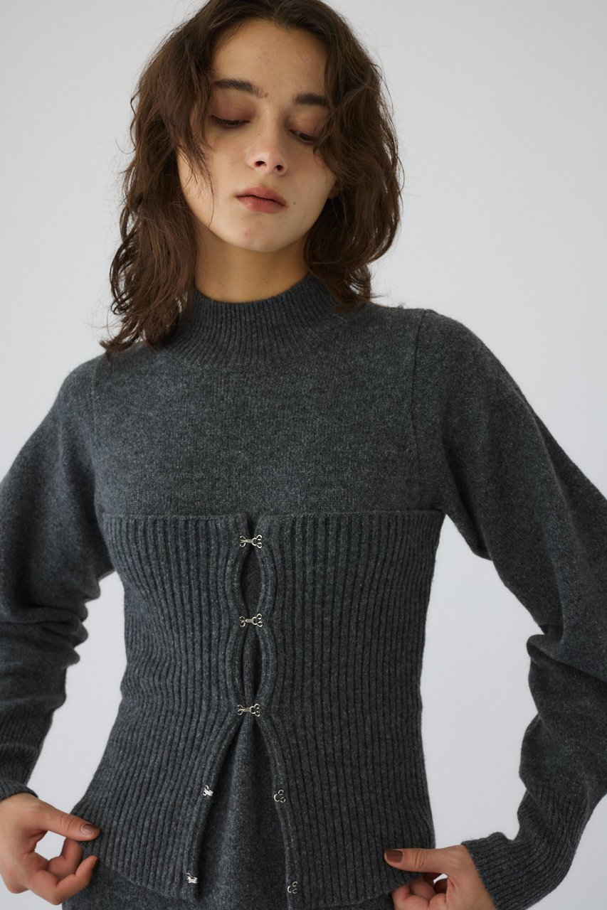 【リムアーク/RIM.ARK】のSetting knit dress/ニットドレス 人気、トレンドファッション・服の通販 founy(ファニー) 　ファッション　Fashion　レディースファッション　Fashion for Women　ワンピース　Dresses　フォーマル・パーティードレス・結婚式用ドレス　Elegant & Casual Dresses　チュニック　Tunic Tops & Dresses　ショート　Short, Short Length　シンプル　Simple, Minimal　チュニック　Tunic, Long Top　ドレス　Dress, One-Piece　ビスチェ　Bustier, Corset Top　フィット　Fit, Slim Fit　ロング　Long, Long-Length　冬　Winter / This Winter　other-4|ID: prp329100004880030 ipo3291000000036414248