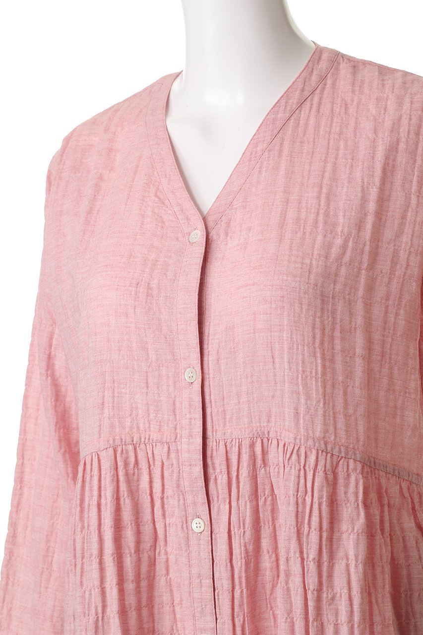 【ナナデコール/nanadecor】のコスモスVネックワンピース 人気、トレンドファッション・服の通販 founy(ファニー) 　ファッション　Fashion　レディースファッション　Fashion for Women　ワンピース　Dresses　チュニック　Tunic Tops & Dresses　スリーブ　Sleeve, Long Sleeve / Short Sleeve　チュニック　Tunic, Long Top　フロント　Front, Front Design　ロング　Long, Long-Length　other-5|ID: prp329100004880035 ipo3291000000036414287