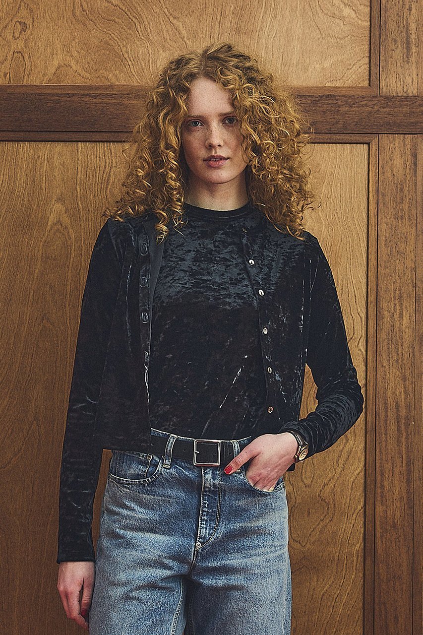 【オブラダ/Oblada】のベロアカーディガン 人気、トレンドファッション・服の通販 founy(ファニー) 　ファッション　Fashion　レディースファッション　Fashion for Women　アウター　Coat / Outerwear Collection　カーディガン　Cardigan, Knitwear　シンプル　Simple, Minimal　ジャケット　Jacket, Outerwear　ベロア　Velour, Soft Velvet　リュクス　Luxury, Elegant, High-End, Chic　other-8|ID: prp329100004880037 ipo3291000000036414304