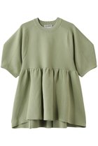 【クラネ/CLANE】のPEPLUM HALF SLEEVE KNIT TOPS ニット/セーター MOSS GREEN|ID: prp329100004880042 ipo3291000000036414332