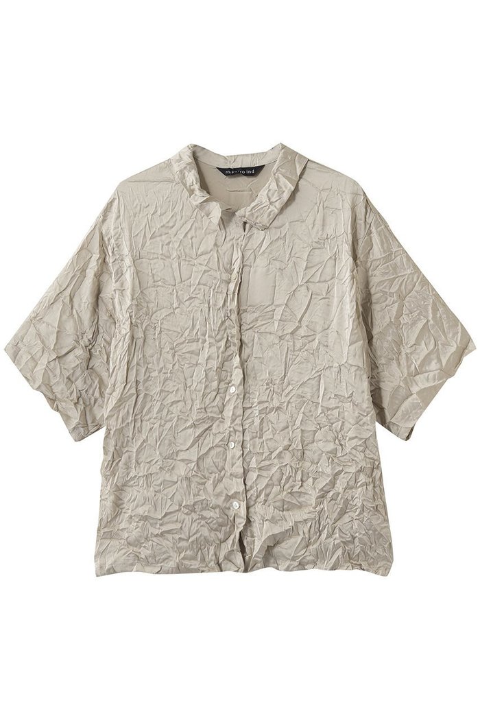 【ミズイロ インド/mizuiro ind】のwasher half slv shirt シャツ インテリア・キッズ・メンズ・レディースファッション・服の通販 founy(ファニー) https://founy.com/ ファッション Fashion レディースファッション Fashion for Women トップス・カットソー Cut & Sew Tops シャツ・ブラウス・オフィスカジュアル Elegant Blouses & Button-Ups おすすめ Recommended / Our Picks ショート Short, Short Length スリーブ Sleeve, Long Sleeve / Short Sleeve タンク Tank Top, Sleeveless Top ワッシャー Washer, Crinkled Finish エレガント 上品 Elegant 新作・新入荷 New Arrivals / New In |ID: prp329100004880043 ipo3291000000036414338