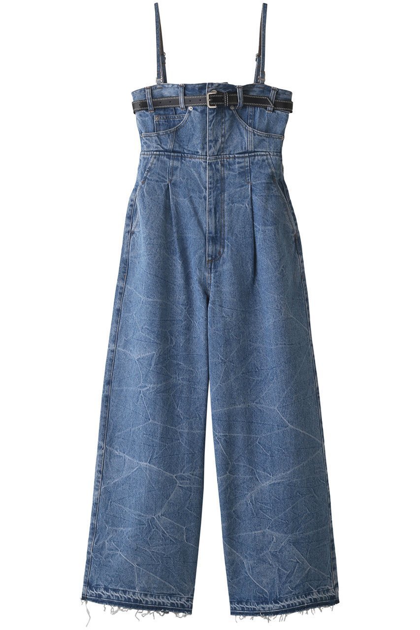【メゾンスペシャル/MAISON SPECIAL】のデニムベアオールインワン インテリア・キッズ・メンズ・レディースファッション・服の通販 founy(ファニー) 　ファッション　Fashion　レディースファッション　Fashion for Women　パンツ　Pants & Trousers　おすすめ　Recommended / Our Picks　インナー　Innerwear　ケミカル　Chemical, Chemical Wash　コンパクト　Compact, Small Size　デニム　Denim, Jeans Material　夏　Summer　BLU(ブルー)|ID: prp329100004880045 ipo3291000000036414357