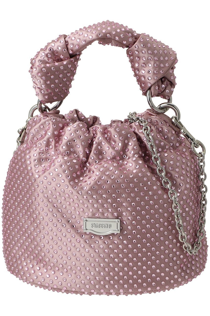 【スタッカート/STACCATO】の2wayハンディバケットバッグ インテリア・キッズ・メンズ・レディースファッション・服の通販 founy(ファニー) ファッション Fashion レディースファッション Fashion for Women バッグ Bags クリスタル Crystal, Swarovski コンパクト Compact, Small Size フィット Fit, Slim Fit フォルム Silhouette, Form ラップ Wrap, Wrap Design リップ Lip, Lip Motif エレガント 上品 Elegant 新作・新入荷 New Arrivals / New In ピンク|ID: prp329100004880046 ipo3291000000036414367