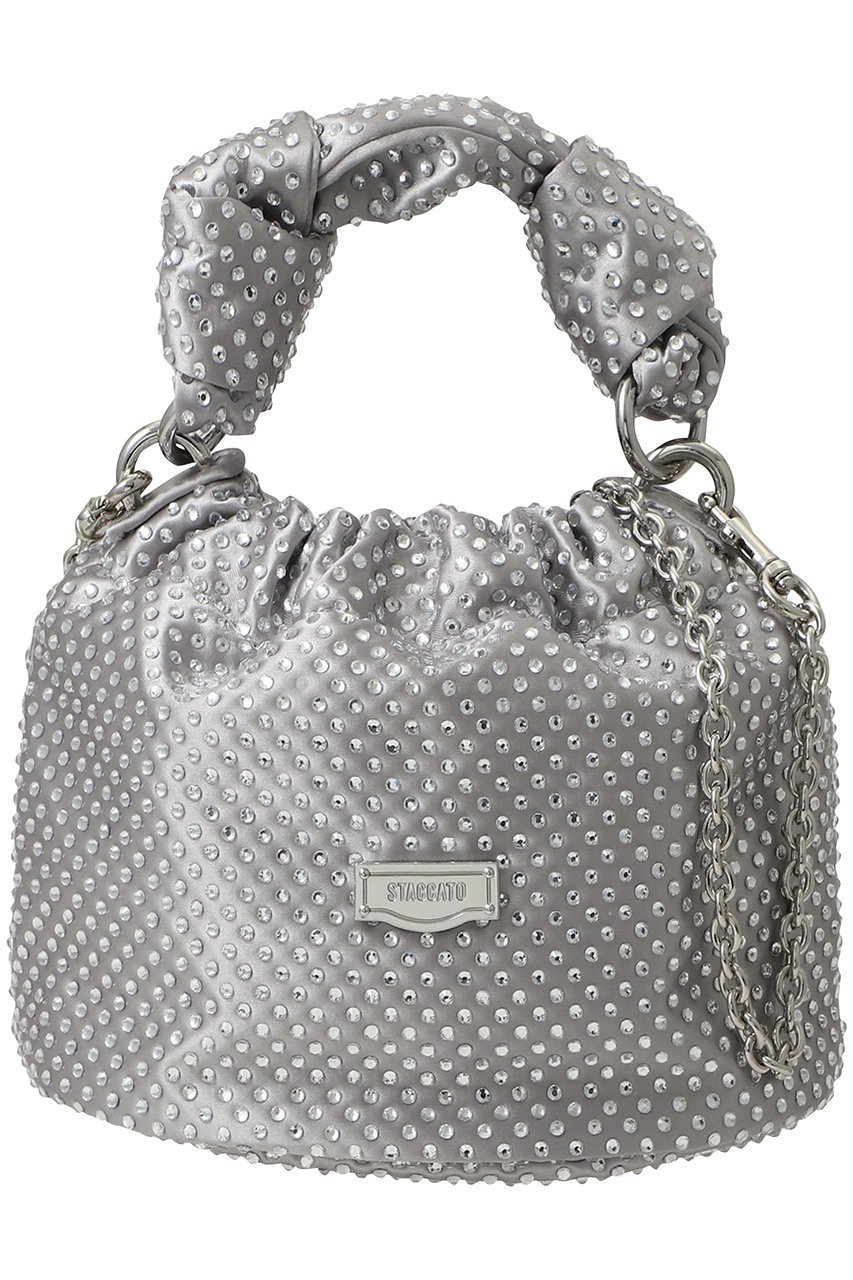 【スタッカート/STACCATO】の2wayハンディバケットバッグ インテリア・キッズ・メンズ・レディースファッション・服の通販 founy(ファニー) ファッション Fashion レディースファッション Fashion for Women バッグ Bags クリスタル Crystal, Swarovski コンパクト Compact, Small Size フィット Fit, Slim Fit フォルム Silhouette, Form ラップ Wrap, Wrap Design リップ Lip, Lip Motif エレガント 上品 Elegant 新作・新入荷 New Arrivals / New In シルバー|ID: prp329100004880046 ipo3291000000036414368