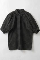 【ハー/HER.】のショルダータックチェックブラウス ブラック|ID: prp329100004880049 ipo3291000000036414391