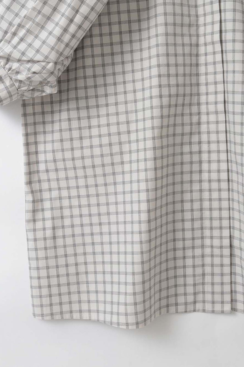 【ハー/HER.】のショルダータックチェックブラウス 人気、トレンドファッション・服の通販 founy(ファニー) 　ファッション　Fashion　レディースファッション　Fashion for Women　トップス・カットソー　Cut & Sew Tops　シャツ・ブラウス・オフィスカジュアル　Elegant Blouses & Button-Ups　ショート　Short, Short Length　シンプル　Simple, Minimal　スリーブ　Sleeve, Long Sleeve / Short Sleeve　ダウン　Down, Puffer　チェック　Check, Plaid, Tartan　デニム　Denim, Jeans Material　モノトーン　Monotone, Black and White　夏　Summer　新作・新入荷　New Arrivals / New In　other-6|ID: prp329100004880049 ipo3291000000036414397