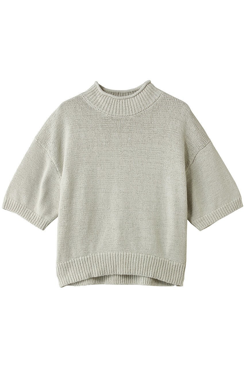 【ハー/HER.】のコットンニットプルオーバー インテリア・キッズ・メンズ・レディースファッション・服の通販 founy(ファウニー) 　ファッション　Fashion　レディースファッション　Fashion for Women　トップス・カットソー　Cut & Sew Tops　ニット　Knit Tops & Sweaters　カジュアルプルオーバー・ニットトップス　Pullovers & Knit Tops / Casual Pullovers　おすすめ　Recommended / Our Picks　セットアップ　Set-Up, Coordinated Outfit　夏　Summer　春　Spring　S/S・春夏　SS, Spring/Summer, Warm Season　ライトグレー|ID: prp329100004880053 ipo3291000000037011670